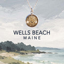 Wells Beach Maine Jewelry made with real beach sand