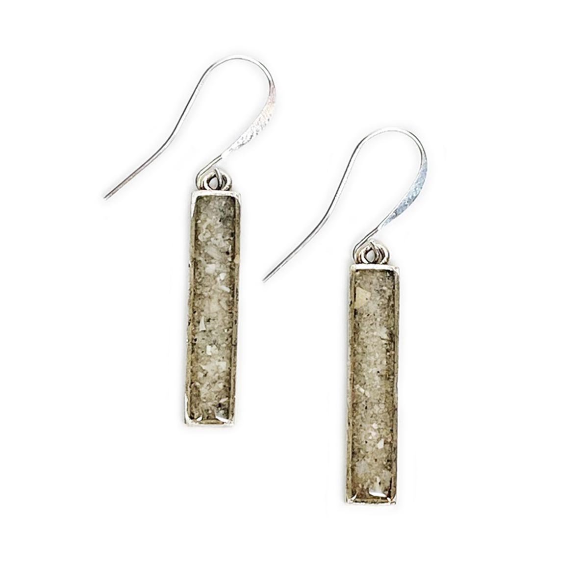 Beach Bar Silver Earrings