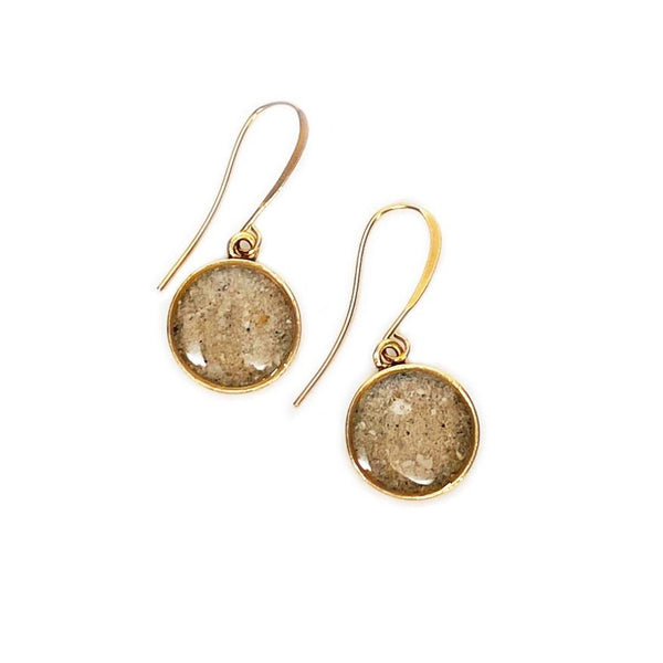 Short Dangle Gold Earrings