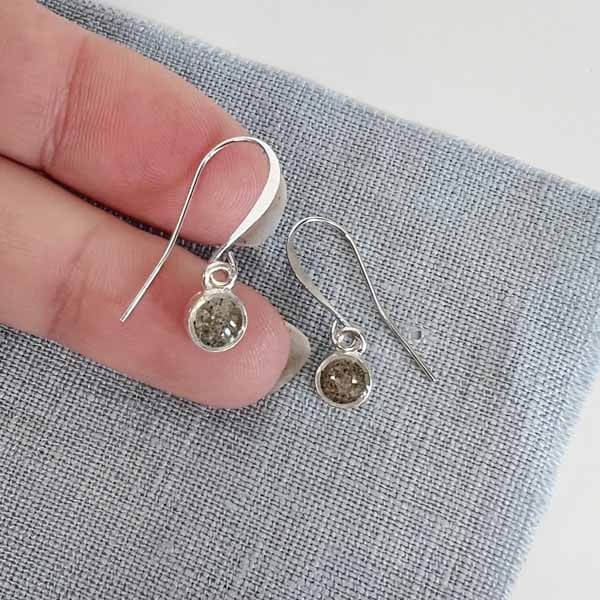 Tiny Charm Earrings in Silver