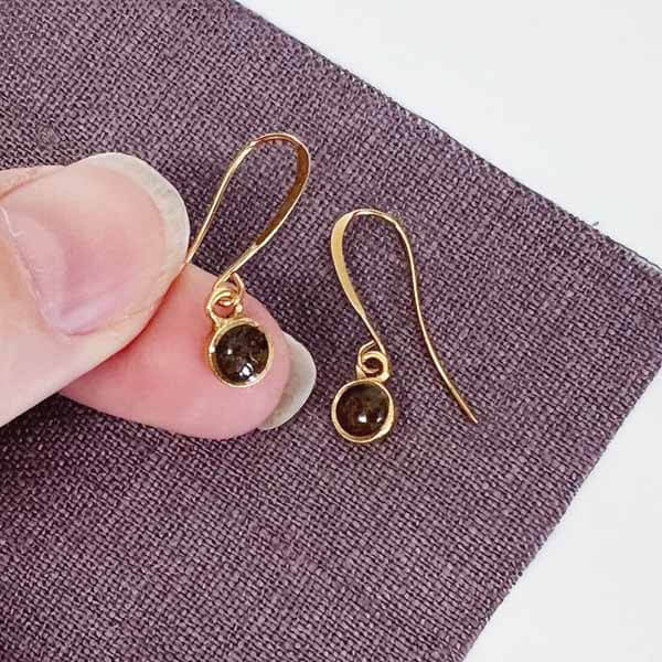 Tiny Charm Earrings in Gold