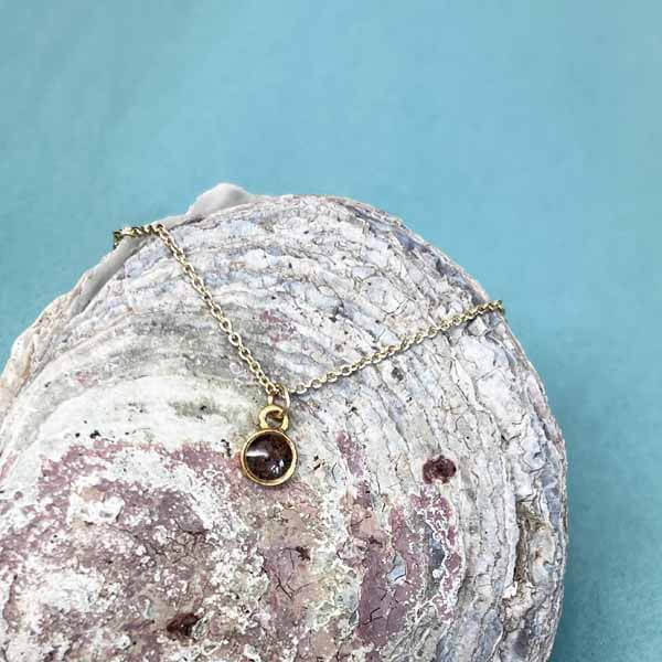 Tiny Charm Necklace in Gold