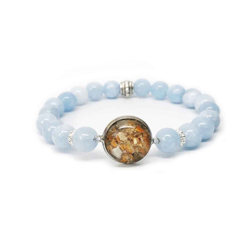 Beach Bracelet Aquamarine Gemstone