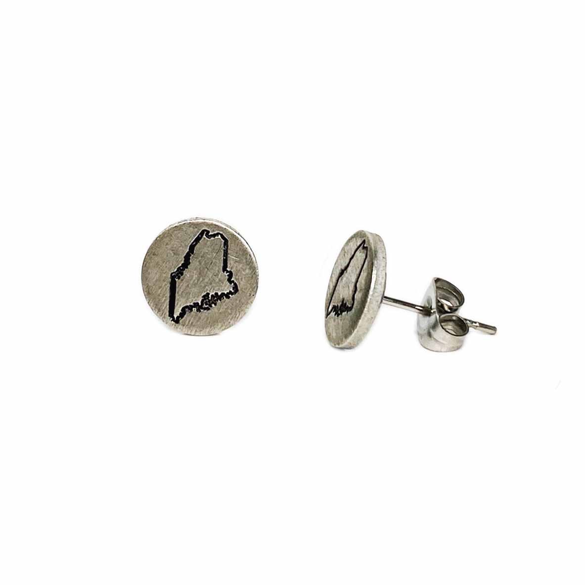 Maine State Post Earrings